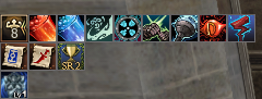 Active character buff bar
