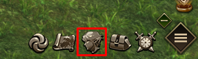 Character button in the lower interface