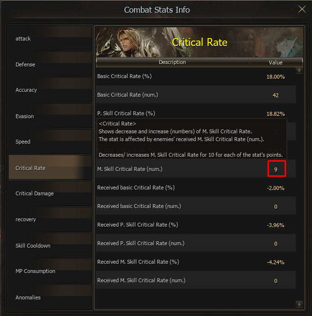 Magic Skill Critical Rate after 50 WIT