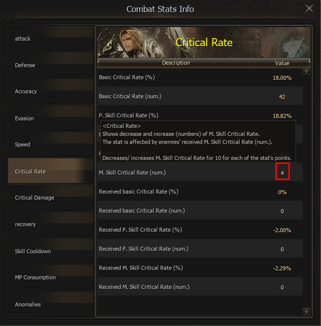 Magic Skill Critical Rate before 50 WIT