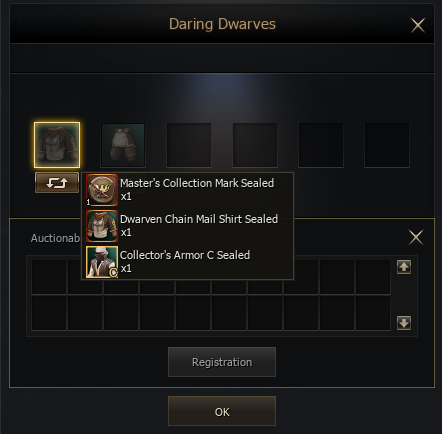 Alternative items accepted by one Collection slot