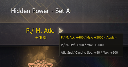 Hidden Power 1 effects